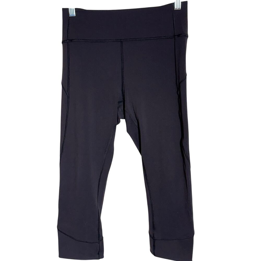 Lululemon Black Capri Leggings, Women's Size 8